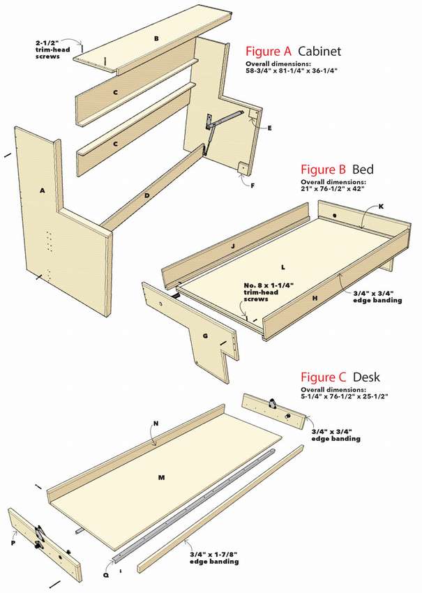 как сделать стол кровать 