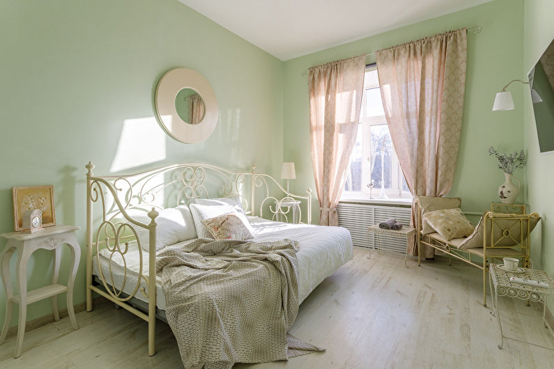 Спальня в стиле кантри - Дизайн интерьера фото