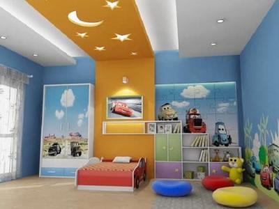 Дизайн потолка из гипсокартона для детской 9