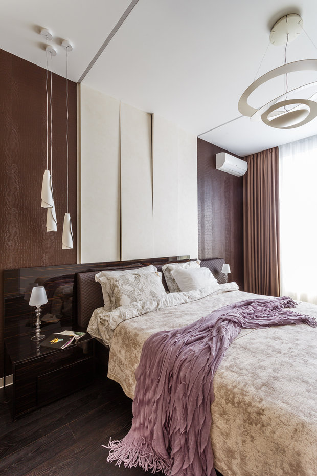 Фото из портфолио Фото спальни реализованного проекта квартиры, расположенной в ЖК 