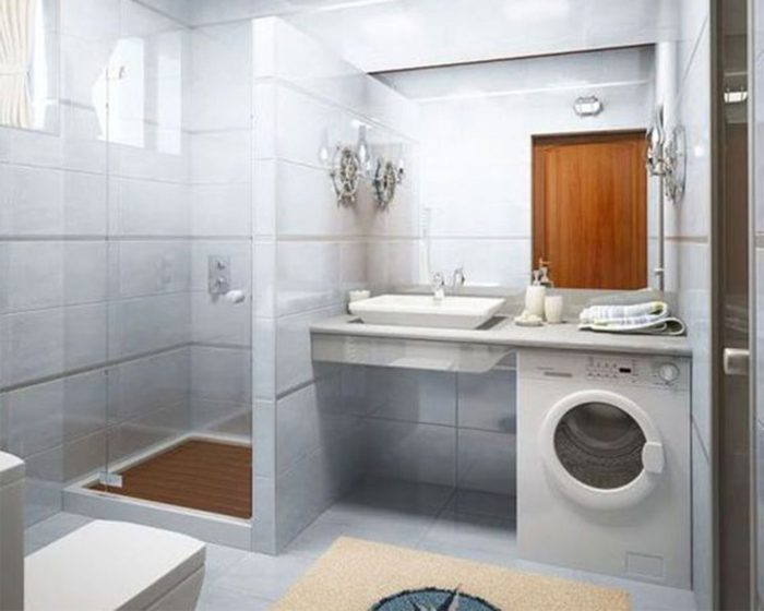 дизайн небольшой ванной комнаты