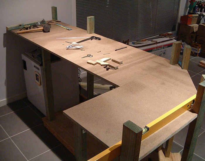 Сооружение кухонной столешницы