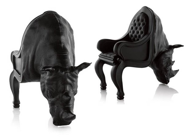 Кресло в виде носорога
