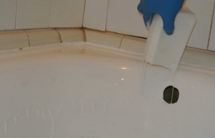 Отливка ванной акриловой эмалью