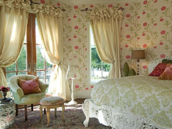 Цветочная спальня в стиле прованс