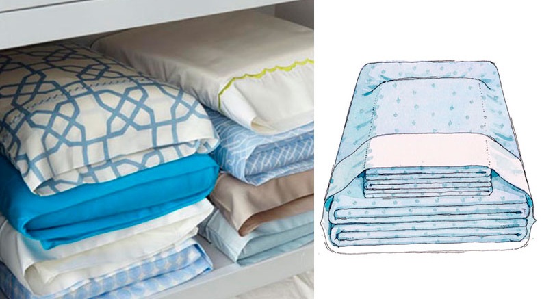 Удобное и компактное хранение постельного белья в шкафу: правила и методы