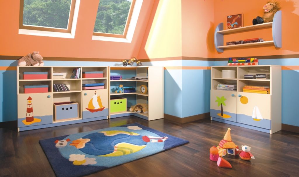 Мебель и аксессуары для хранения игрушек в детской комнате
