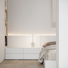 Спальная комната в стиле минимализма