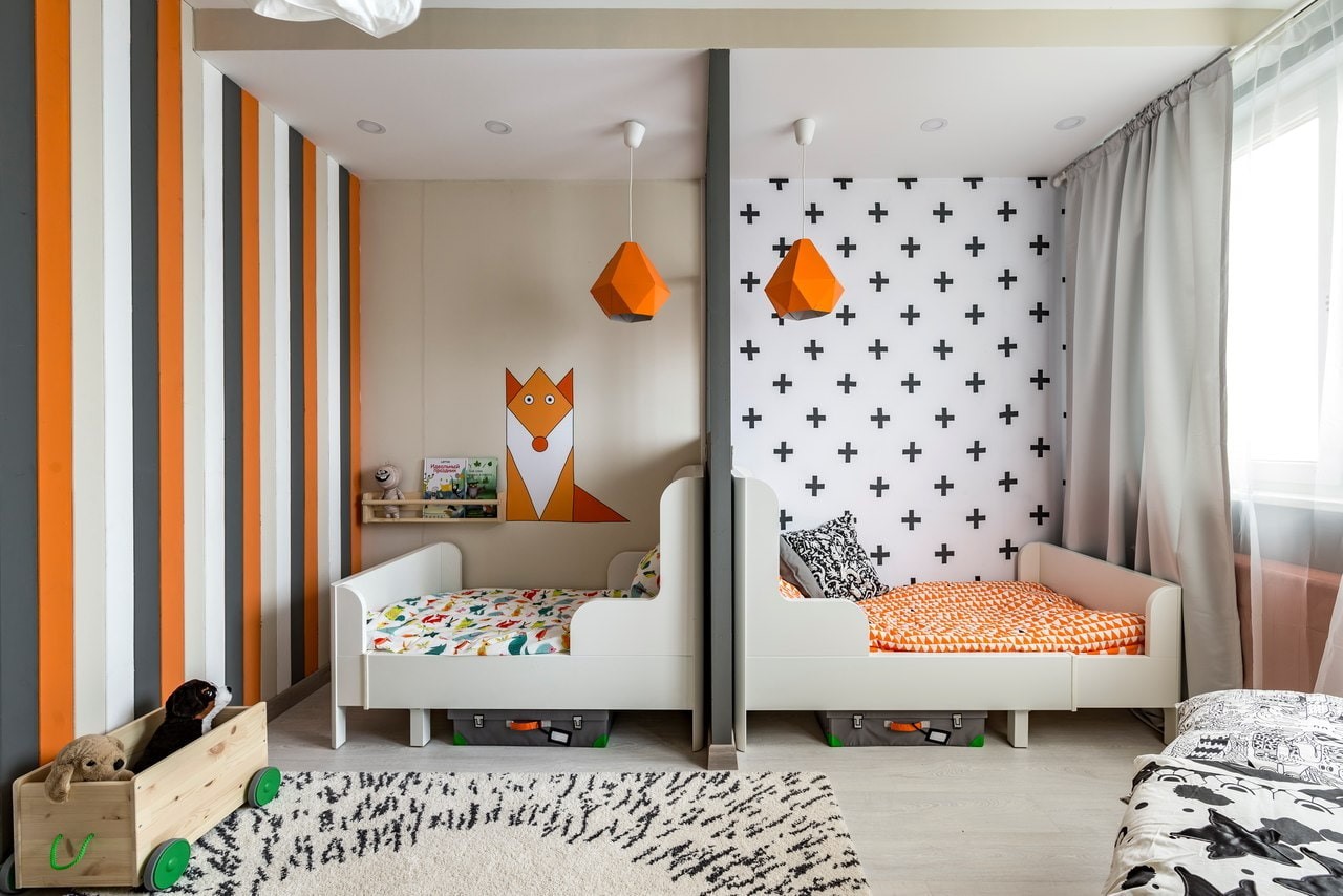 детская комната на две зоны фото