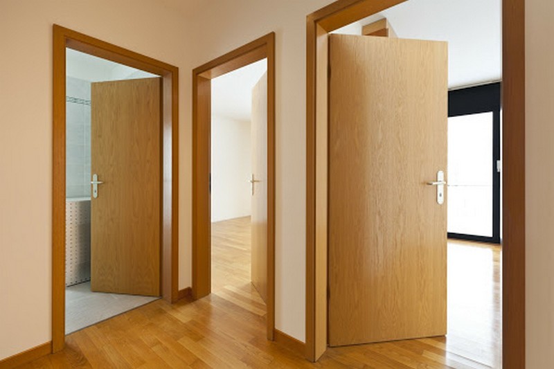 деревянная щитовая дверь фото